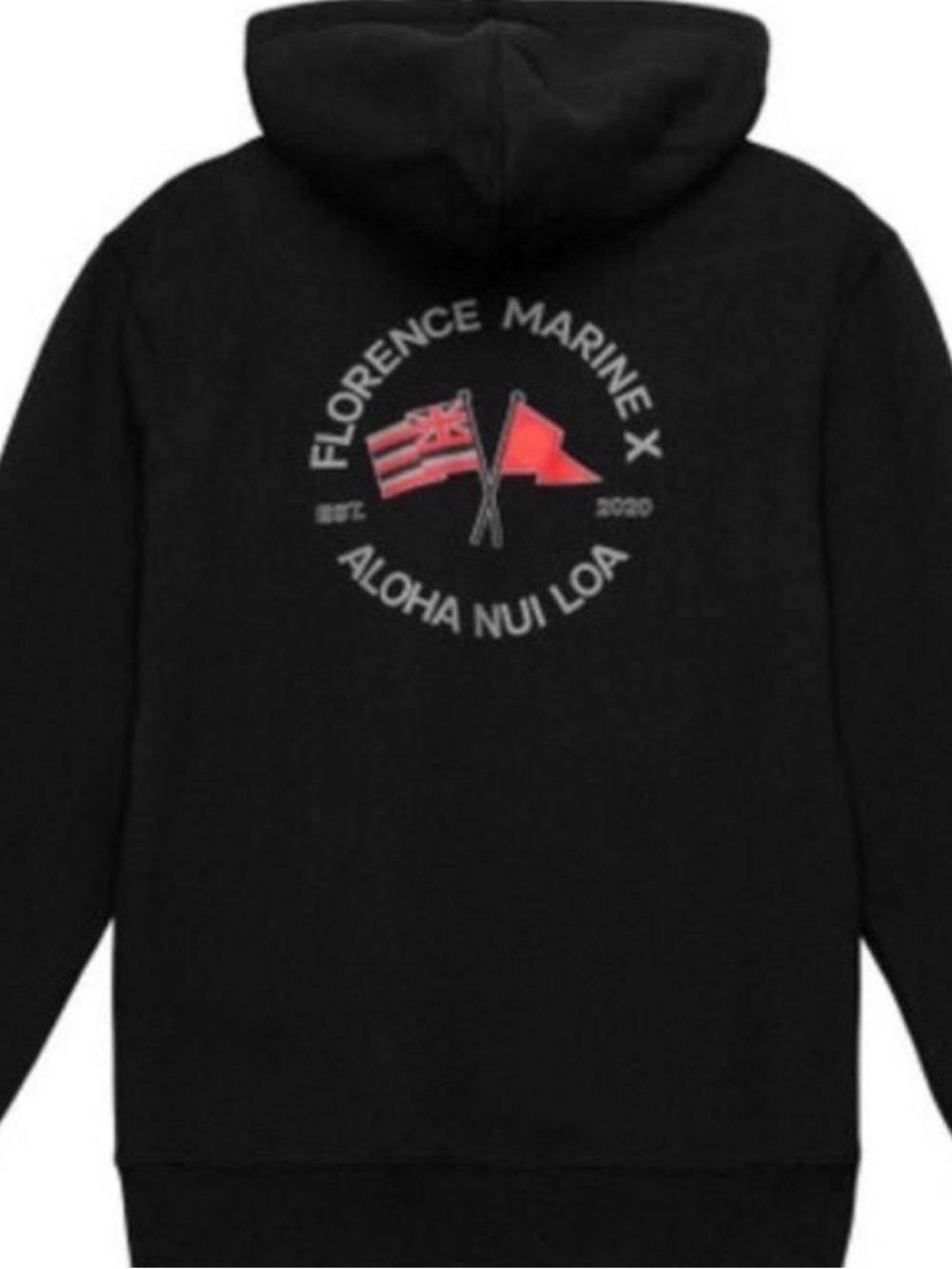 Florence x Marine Black Pullover Hoodie Size XL - Picture 2 of 5